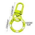 thumbnail image 2 of EGNMCR Tools&Home Improvement Candy-Colored Donut Keychains Spring Hook And Door Knob Combo With Colorful Enamel Coating Candy Colored Donut Buckles, 2 of 5