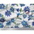 thumbnail image 3 of Soimoi polyester Crepe Fabric Leaves & Aster Flower Print Fabric by Yard 52 Inch Wide, 3 of 3