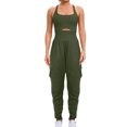 thumbnail image 1 of RXIRUCGD Combinaison une-Pièce de Course pour Femmes, Combinaisons d'Entraînement, Tenues, Combinaisons d'Exercice, Gym, Yoga, Vert Armée, Taille : S, 1 of 7