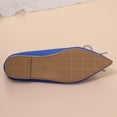 thumbnail image 2 of Wo-Fusoul Flat Shoes for Women, Fashionable Casual Pointed-Toe Soft-Sole Spring Style with Rhinestone Embellishment, Black, 2 of 6