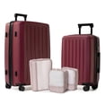 thumbnail image 1 of 5-Piece Hardside Luggage Set: 28" Spinner Suitcase, 20" Carry-On & 3 Packing Cubes, 1 of 9