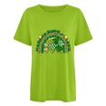 thumbnail image 2 of TopLLC St. Patrick's Day Patricks Day Chemises pour Femmes Hauts de Sarrau St Patricks Day Mode pour Dames St. Imprimé Léopard Manches Courtes Col Rond Chemise Femme Décontractée Ample, 2 of 4