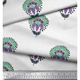 thumbnail image 3 of Soimoi Rayon Fabric Leaves & Floral Block Print Fabric by The Yard 42 Inch Wide, 3 of 3