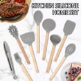 thumbnail image 2 of 23 PCS Silicone Kitchen Utensils Set And Kitchen Knife Set With Removable Knife Cover, Non-Stick Heat Resistan Kitchen Tools Best Kitchen Cookware, 2 of 12