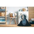 thumbnail image 2 of Ahgly Company Machine Washable Indoor Square Transitional Glacial Blue Ice Blue Area Rugs, 3' Square, 2 of 7