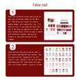 thumbnail image 2 of ziyahi False Nail Wearable Perfect Matching Simple to Wear No Irritating Odor Fake Fingernail Breathable Press Type Adjustable Paster Type 16 Type 13 F741 1Set, 2 of 6