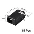thumbnail image 2 of Unique Bargains DC-002 3.5mmx1.1mm DC Power Jack Plug 3 Pin Female Socket Connector 15pcs, 2 of 4
