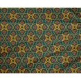 thumbnail image 4 of oneOone Polyester Lycra Fabric Floral Block Printed Fabric 1 Yard 56 Inch Wide, 4 of 4
