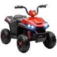 thumbnail image 1 of Qaba 12V Kids ATV Ride on Car Electric Toys Gift with Four Wheels Spring Suspension, Red, 1 of 9