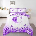 thumbnail image 1 of Erosebridal Ensemble de Literie Monogrammée pour Lit Simple, Couette Personnalisée avec Initiale, Décoration avec Lettre, Réversible, Légère, 2 Pcs, 1 of 8