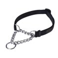 thumbnail image 1 of MPP Chain Martingale Dog Collar Choke Style Safety Control Training Pick Color & Size (Black 16" - 24"), 1 of 1