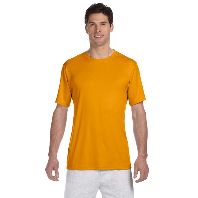 Hanes T-Shirt Performance Cool Dri avec FreshIQ pour Hommes - Orange Sécurité - 2TG - (Style 4820 - Étiquette Originale)