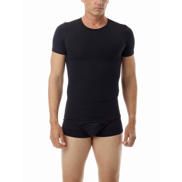 Underworks T-Shirt à Col Ras du Cou pour Hommes en Coton Spandex à Manches Courtes