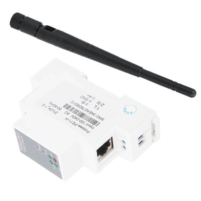 Qiilu RS485 To Ethernet Serial Server Rail-Mounting Router AC 100~240V 50/60HZ HQ