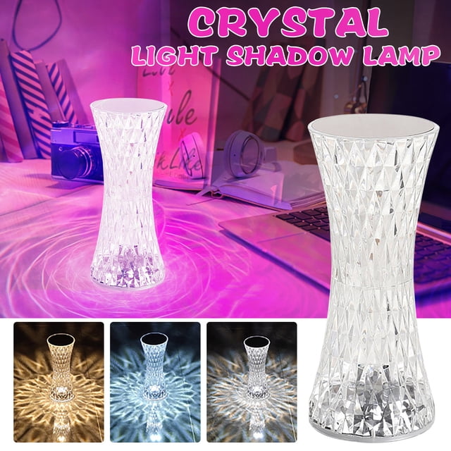 Crystal Small Waist Table Lamp Lamp Bedroom Bedside Led Charging Small Table Lamp