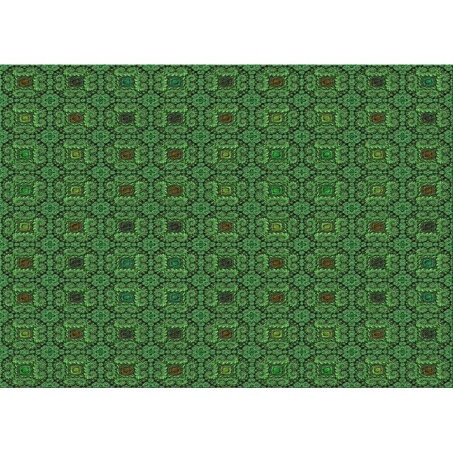 Ahgly Tapis Rectangulaire Lavable en Machine Intérieur Transitionnel Vert Forêt Foncé, 3 Pieds x 5 Pieds
