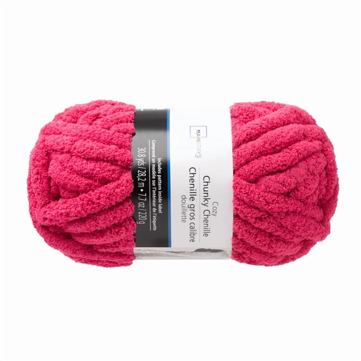 MS Chenille Gros Calibre Fete Rose fil