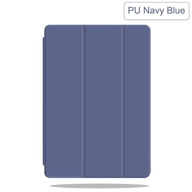 Tablet Case for iPad 5th 6th 7th 8th 10th Generation Leather Stand Cover Apple iPad 10.2 9.7 11.0 Funda Smart Protective Shell PU Navy blue ipad 9.7 2017 5th