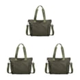 thumbnail image 4 of kurtrusly 1/2/3 Sac Fourre-Tout Durable pour Femmes - Anti-Rayures et Résistant à l'Usure Pratique Vert 3 Pcs, 4 of 6