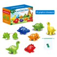 thumbnail image 1 of 26 Pcs Alphabet Matching Game - Double-Sided 13 ABC Dinosaur Toys for Preschoolers, 1 of 5