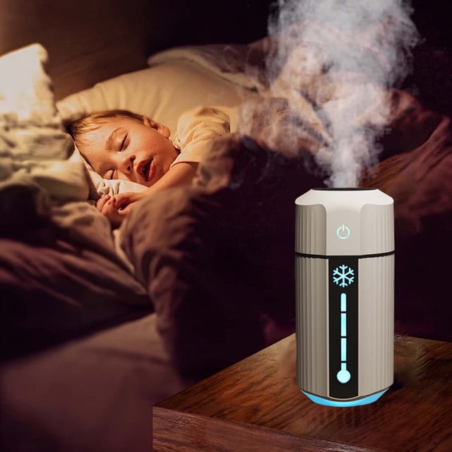PEONAVET humidifier Bedroom Colorful Night Light 750ml Large Capacity Humidifier USB Humidifier Desktop Humidifier Suitable for Office Bedroom and Living Room