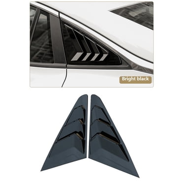 Rear Side Window Louvers, Scoop Louvers Cover Blinds for MG 5 MG5 2021 Car Exterior Accessories, Bright Black Style