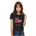 thumbnail image 2 of Rbaofujie T-Shirts pour Fille à Manches Courtes, Jolis T-Shirts Graphiques à Col Rond, Imprimé de Chat de Dessin Animé, Hauts d'Été, 2 of 4