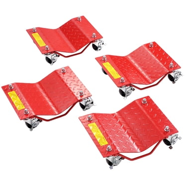 VEVOR Piquet de Pneu de Voiture Robuste pour Diable, Piquet de Déplacement de Véhicule, Diable 8000 Lb, Lot de 4