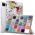 thumbnail image 1 of DuraSafe Cases iPad PRO 11 Inch 2 2020 3 2021 4 2022 [ PRO 11 2nd 3rd 4th ] Printed Slim Lightweight Protective PC Dual Angle Stand Clear Flip Back Cover - Birds & Flowers, 1 of 5