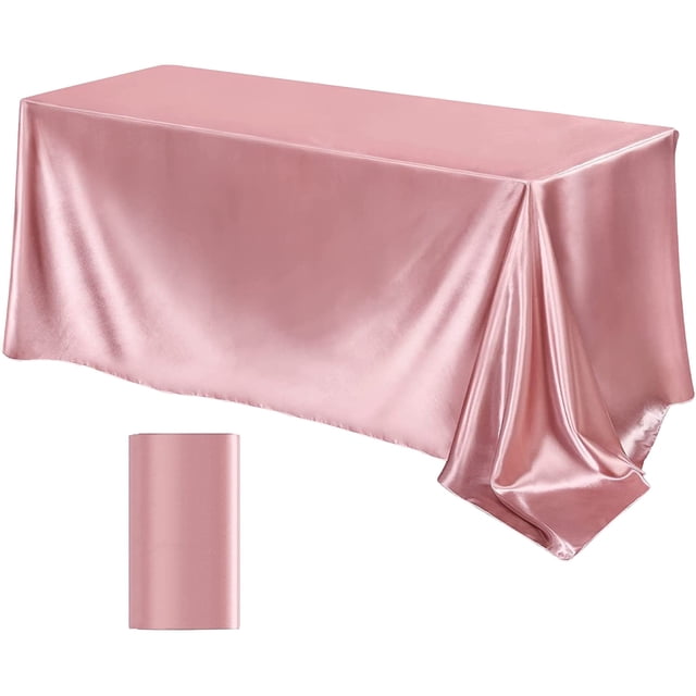 Birdeem Tablecloths Can Be Cut Solid Color Glossy Satin Cloth Tablecloth for High-End Hotel Banquet Wedding