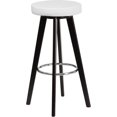 thumbnail image 2 of Trenton Series 29'' High Contemporary Cappuccino Wood Barstool with Brown Vinyl Seat, 2 of 2