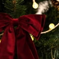 thumbnail image 4 of Holiday Time Christmas 2 Pack Red Velvet Bows, 4 of 5