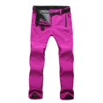 thumbnail image 1 of Milaget Pantalon de Ski pour Femmes Coquille Souple Épais pour Voyage Randonnée Rouge Rose, 1 of 9
