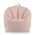 thumbnail image 3 of Bouclair Pink Canvas Bean Bag, 3 of 10