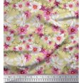 thumbnail image 1 of Soimoi Tissu Popeline de Coton Imprimé Floral Cosmos 1 Yard 56 Pouces de Large, 1 of 3