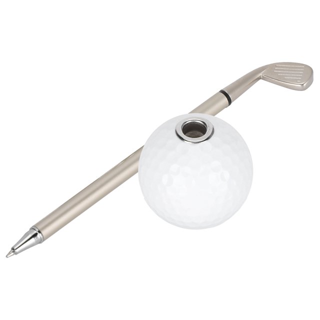 Golf Pen Set, with Golf Ball Design Durable Golf Pen Gift Set, Pen Accessory Pen Stand for Pen Golf Lovers Green,White