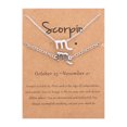 thumbnail image 1 of Iumwxz Twelve Constellation Necklace Bracelet Set Constellation Card Necklace, 1 of 1