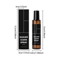 thumbnail image 3 of Shaver Cleaner Trimmer Cleaning Solution, Natural Lubricating Spray for Electric Razors and Trimmers, Rust Prevention, Odor Elimination, Long Lasting Blade Protection, 3.4oz, 3 of 7