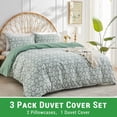 thumbnail image 2 of Gogreen Queen Duvet Cover Set, Soft & Breathable Microfiber 3 Pieces Queen Bedding Sets, Pattern Queen Comfy Duvet Cover Set, with Zipper Closure (Queen), 2 of 8