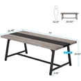 thumbnail image 3 of 70.86 Inch Computer Table, Large Executive Office Desk, Modern Study Desk with Metal Frame, 3 of 5