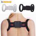 thumbnail image 2 of Adjustable S-XXL Adult Children Back Posture Corrector Clavicle Back Support Correction Back Straight Shoulders Brace Strap New Black XXL, 2 of 6