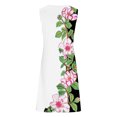 thumbnail image 5 of Penkiiy Robes de Printemps pour Femmes 2024 Décontractées Imprimées Amples Sans Manches Couleur Unie Col Rond Tempérament Élégantes Robes Dos Nu 2TG Multicolore, 5 of 5
