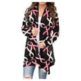 thumbnail image 1 of Pisexur Womens Jacket Open Front Cardigans Trench Coats Fall Jackets Women's Fashion Printed Long Sleeved Cardigan Jacket, 1 of 5