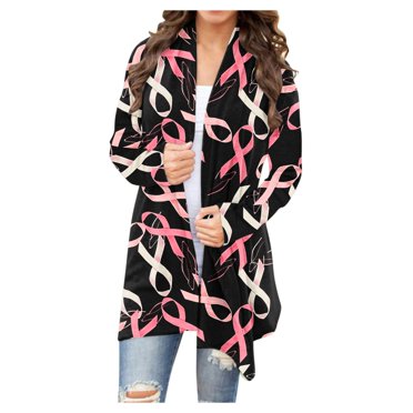 Pisexur Womens Jacket Open Front Cardigans Trench Coats Fall Jackets Women's Fashion Printed Long Sleeved Cardigan Jacket