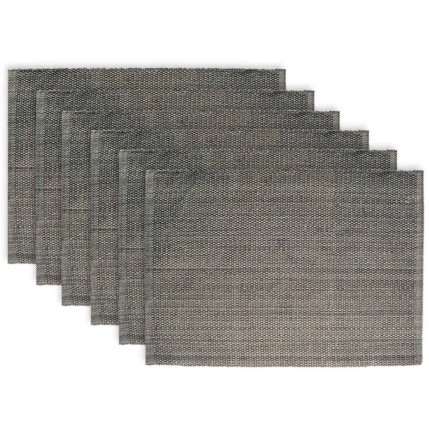 Fabstyles Set de table en coton classique décontracté Lot de 6 sets de table épais lavables en machine