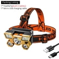 thumbnail image 4 of LSLJS Five Headlights Strong Light Super Bright Rechargeable Fishing Light Long Shot Super Bright-mounted LED Miner’s Lamp Flashlight, Sports, Gym, Workout,Camping, Fitness, Workout & More Activities, 4 of 9
