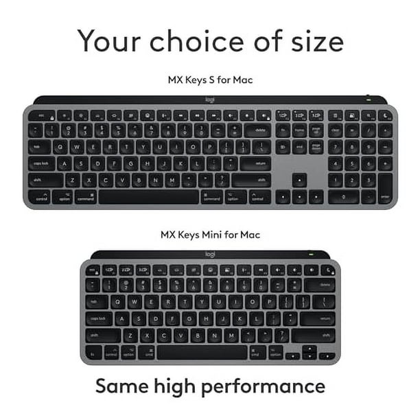 Logitech MX Keys S for Mac, Wireless Keyboard, Fluid, Precise