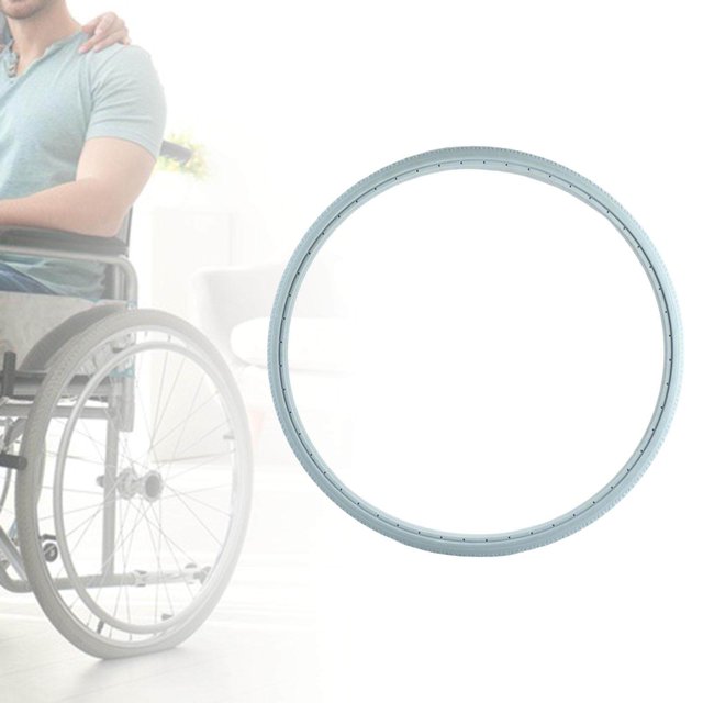 Langgg Polyurethane Wheelchair Street Tire Replacement Elastic Non Polyurethane Wheelchair Street Tire Pneumatic Non Pneumatic Tires Tires 22 Inch Grey