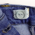 thumbnail image 4 of KIDSCOOL SPACE Boy Girl Overalls, Irregular Pockets Slim Denim Jumpsuit,Blue,5-6 Years, 4 of 7