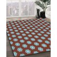 thumbnail image 3 of Ahgly Company Machine Washable Indoor Rectangle Transitional Columbia Blue Area Rugs, 7' x 9', 3 of 7